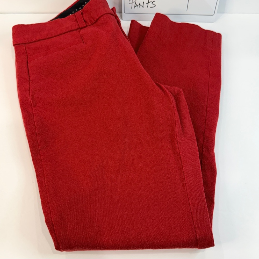 Banana Republic Sloan Red 💋Skinny Pants 💋Size 4 Stretch Career 💋 Chic - Picture 12 of 16